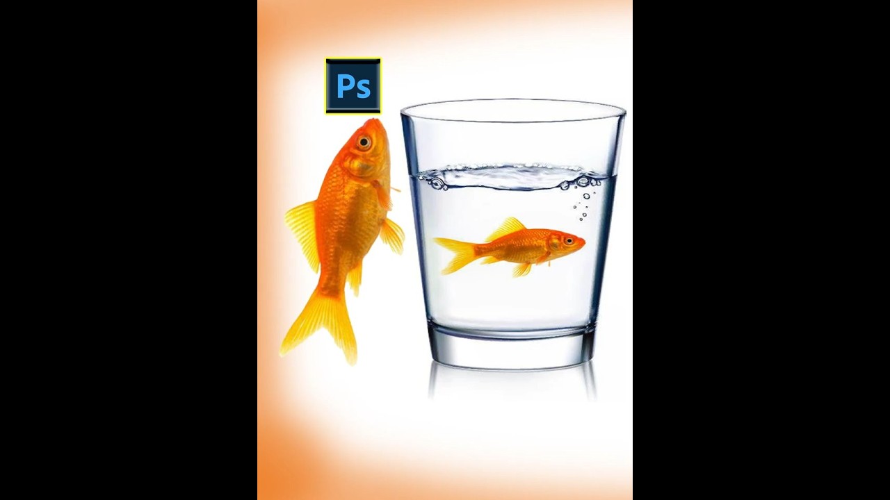 How to put Fish inside a Glass in Photoshop