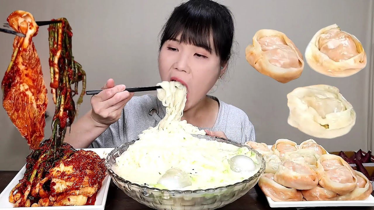 мукбанг, пряный, кимчи, лапша.