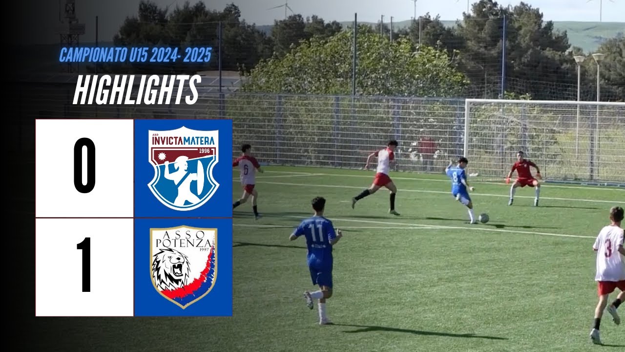 HIGHLIGHTS CAMPIONATO U15 2024 - 2025 | Invicta Matera VS Asso Potenza