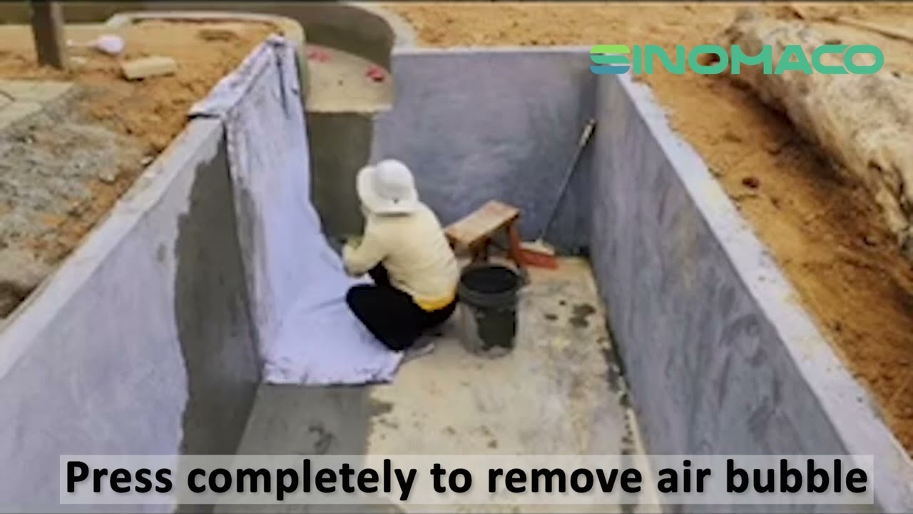 PP/PE/PP composite waterproofing membrane for water tank waterproofing works PE-PP waterproofing