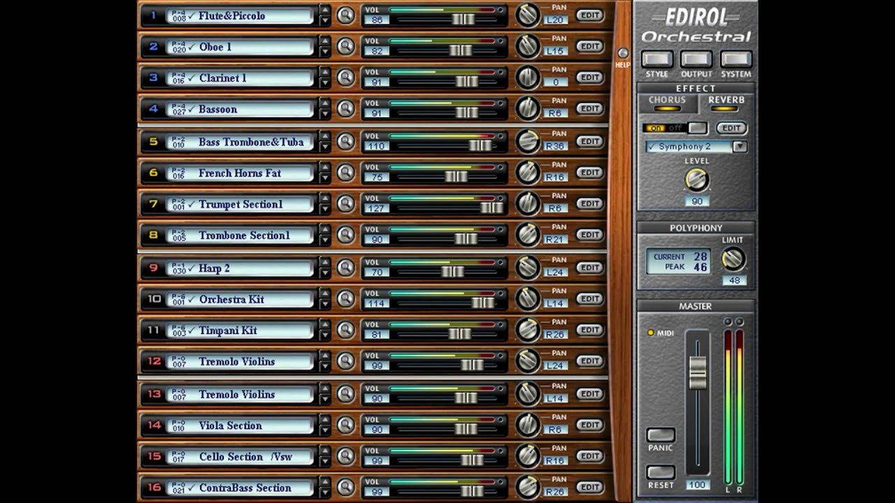 Filmscore in Edirol