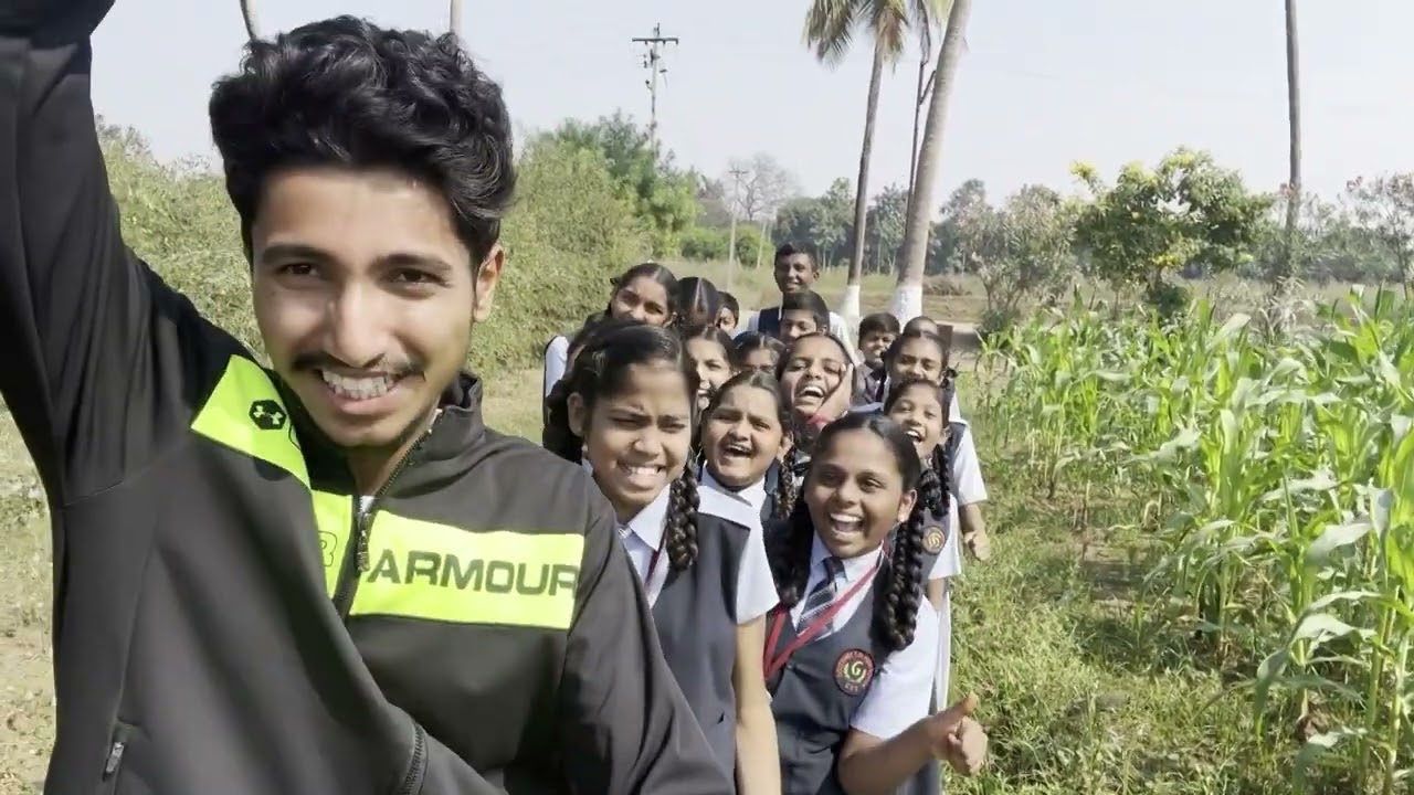 Gouthama High School Students Polasa Agriculture field trip