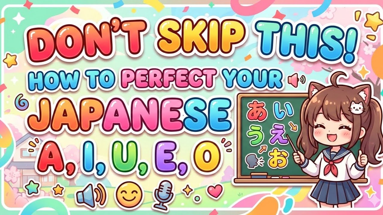 Don't Skip This! How to Perfect Your Japanese A, I, U, E, O