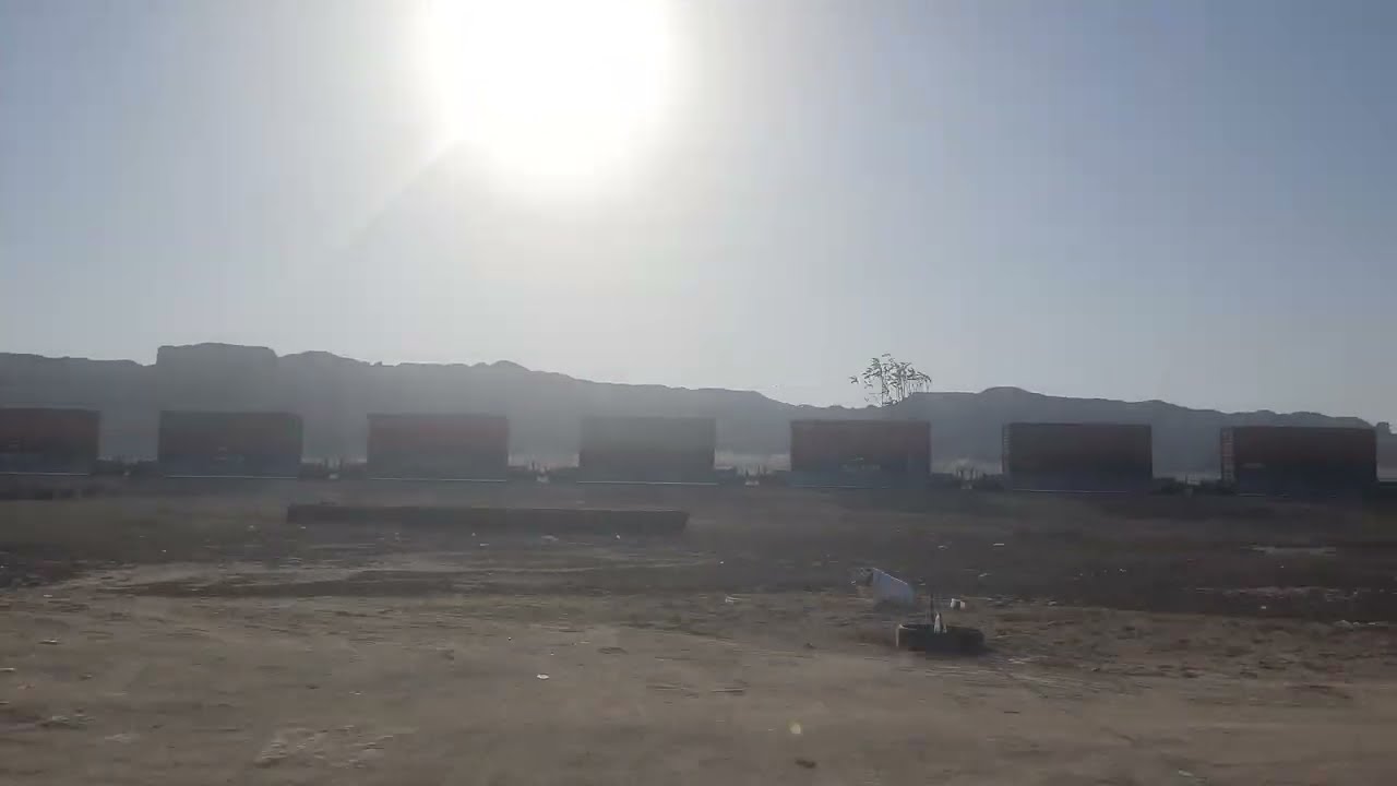 قطار بضائع متجه إلى الرياض 