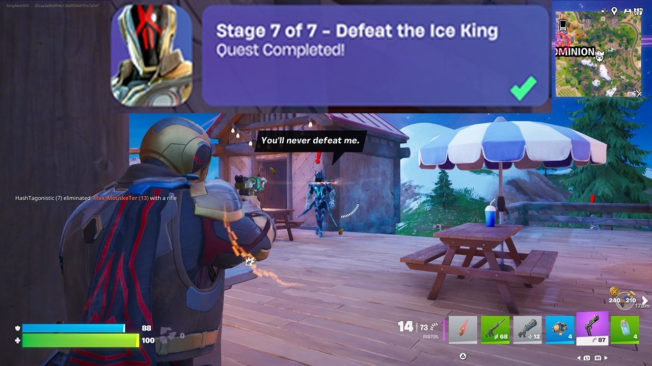 Как легко победить Ледяного Короля в задании Fortnite!