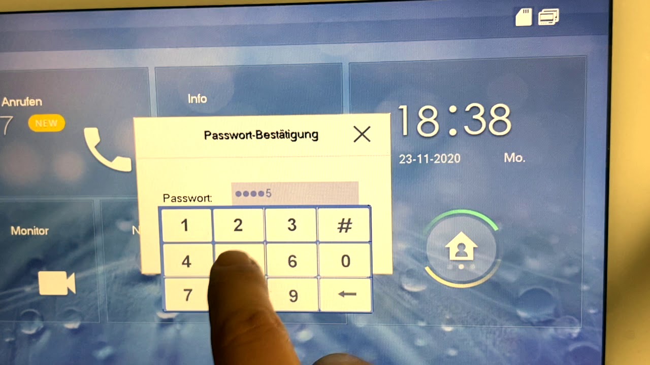 Goliath IP Türsprechanlage Hybrid Einrichtung Außenstation und Innenstation, Netzwerkeinstellungen.