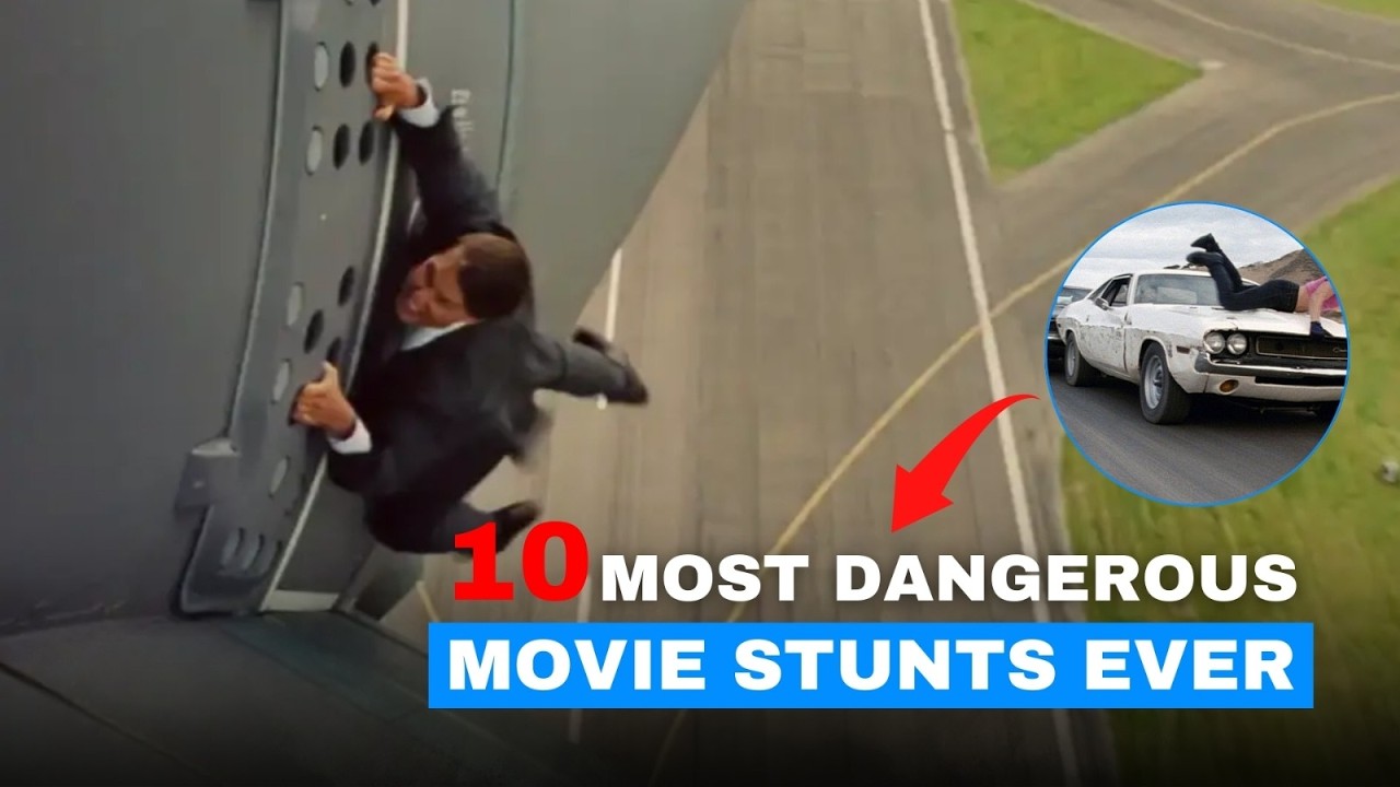 The 10 MOST DANGEROUS Movie Stunts Ever. (AND SOME GO HORRIBLY WRONG!)