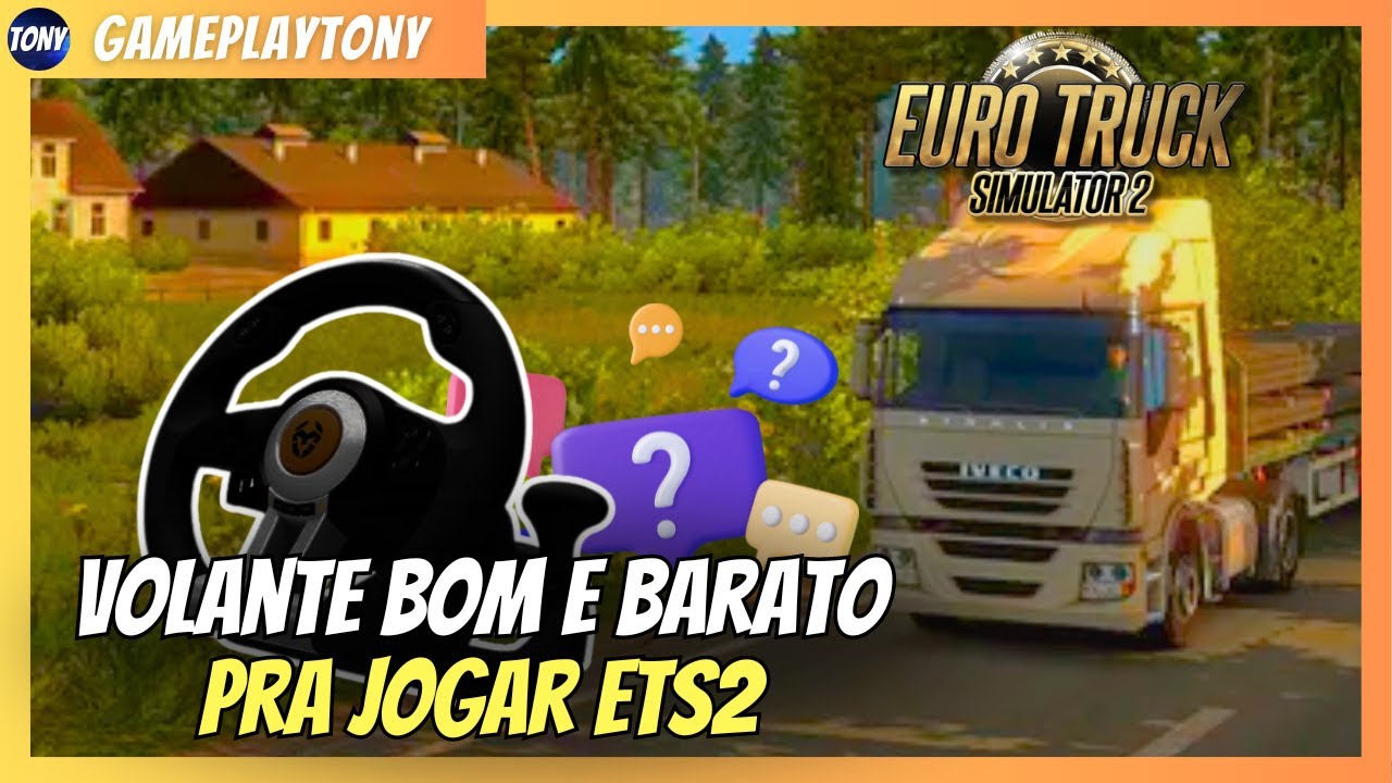 Euro Truck Simulator 2 com volante barato [gameplay e análise]