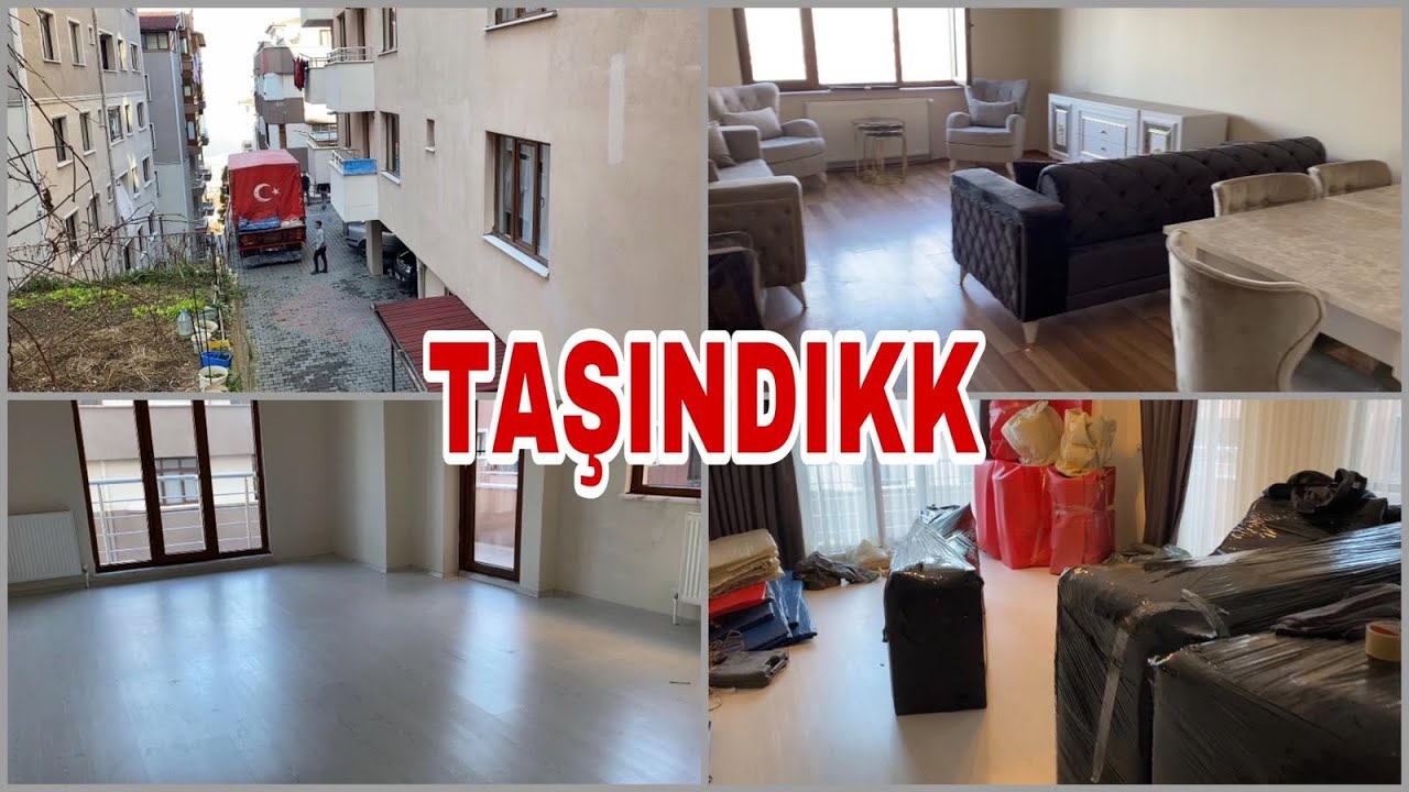 VEEE TAŞINDIKKK🌼EŞYALAR YÜKLENDİ YENİ EVE GELDİK🥰YATAK ODAM ZOR SIĞDI😑YENİ YILA YENİ EVDE GİRDİM
