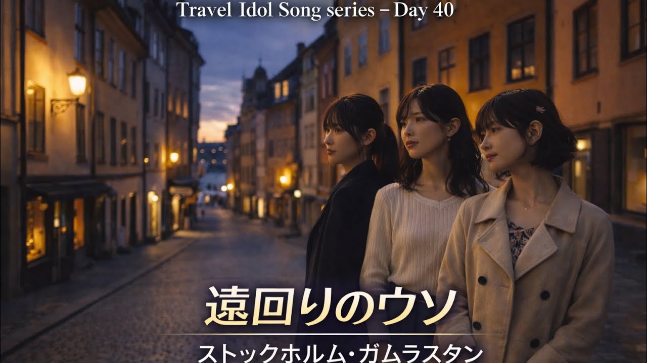 【ストックホルム アイドル】遠回りのウソ｜Travel Idol Song series – Day 40（ストックホルム・ガムラスタン）