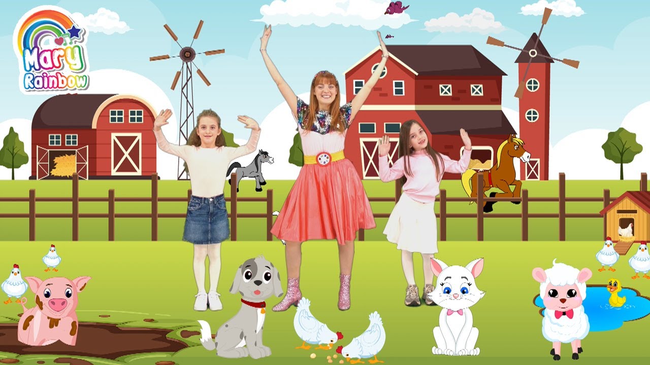 Mary Rainbow - Ma che belli gli animali 🐶🐖🐮🐱🐴🐓 Canzoni per bambini e baby dance
