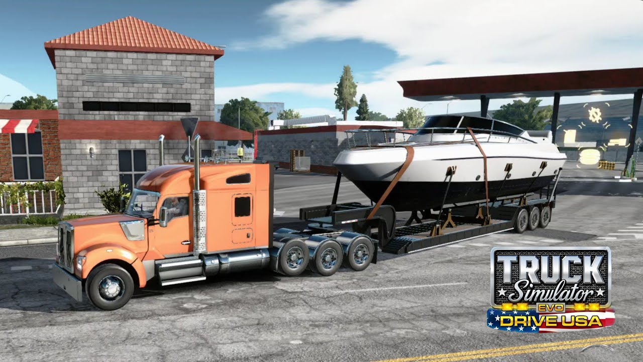 Delivering Speed Boat to Tallahassee | Truck Simulator Drive USA EVO 