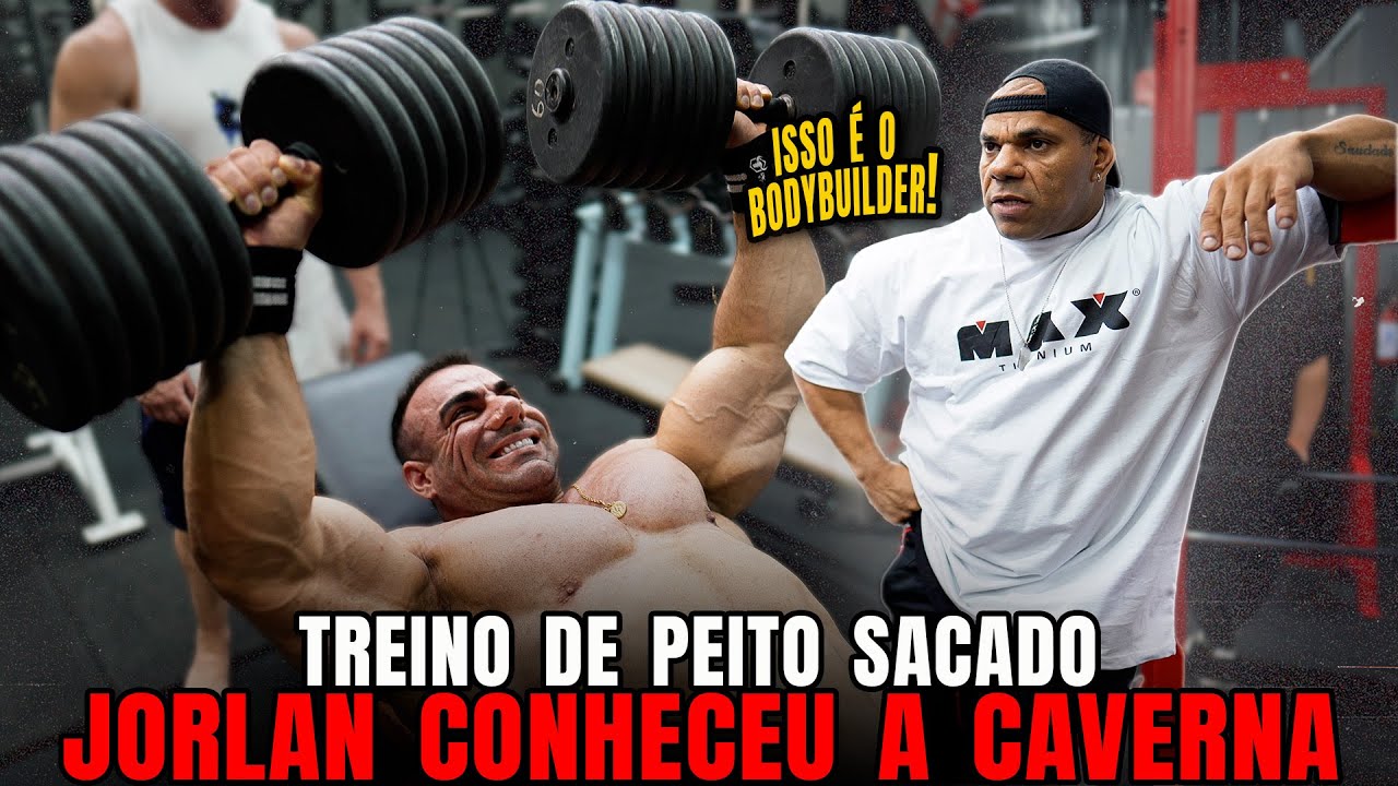 JORLAN VISITOU A CAVERNA !! TREINO DE PEITO SACADO | RAFAEL BRANDÃO