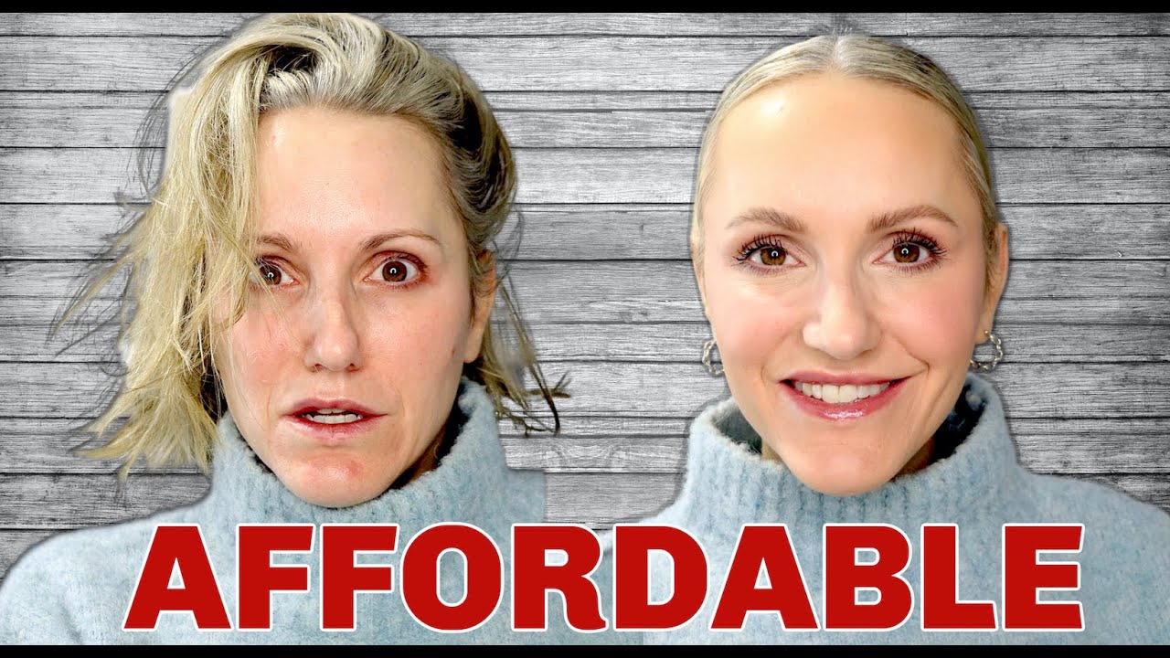 NATURAL AFFORDABLE GLOWY MAKEUP LOOK GRWM - OVER 40