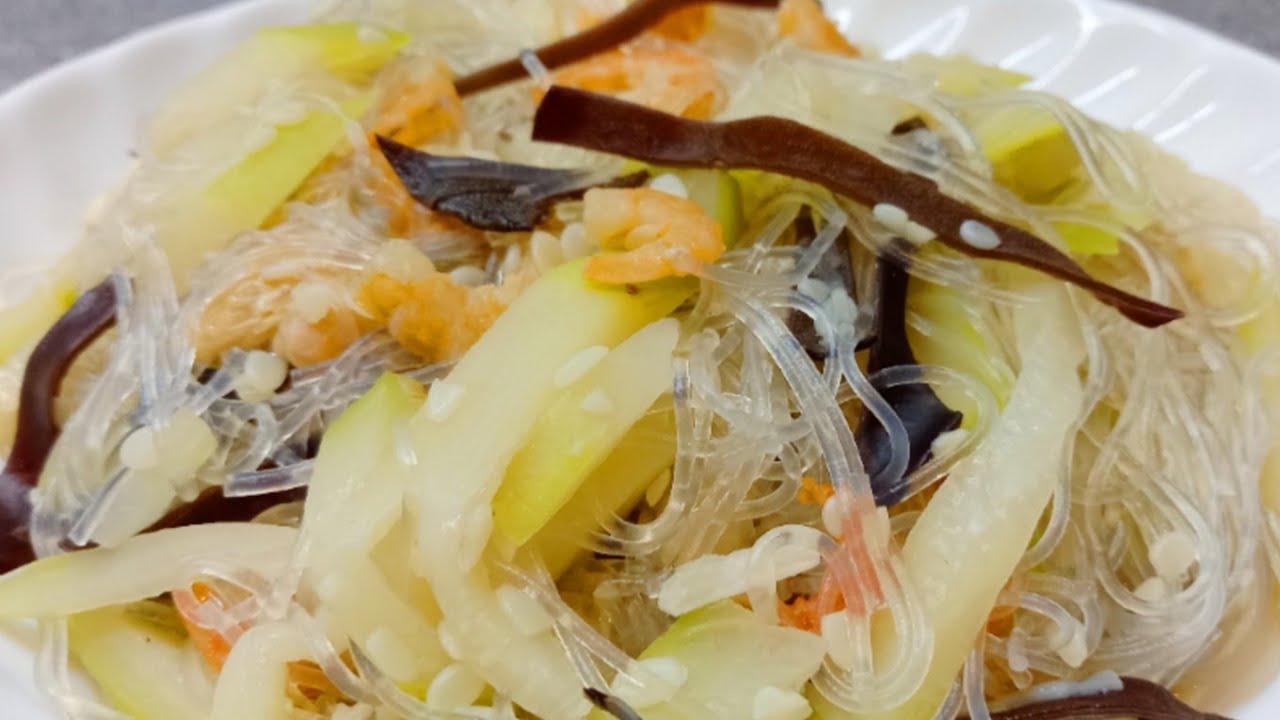 CARA MASAK LABU BULU UDANG KERING JAMUR KUPING MASAKAN HONGKONG || HAIRY MARROW VERMICELLI RECIPE