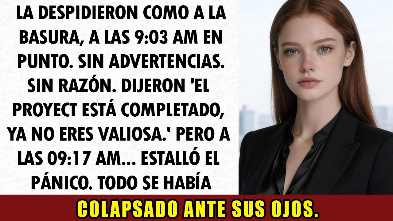 Me despidieron a las 9:03; a las 9:17, su prototipo de $450M ya estaba patentado a mi nombre