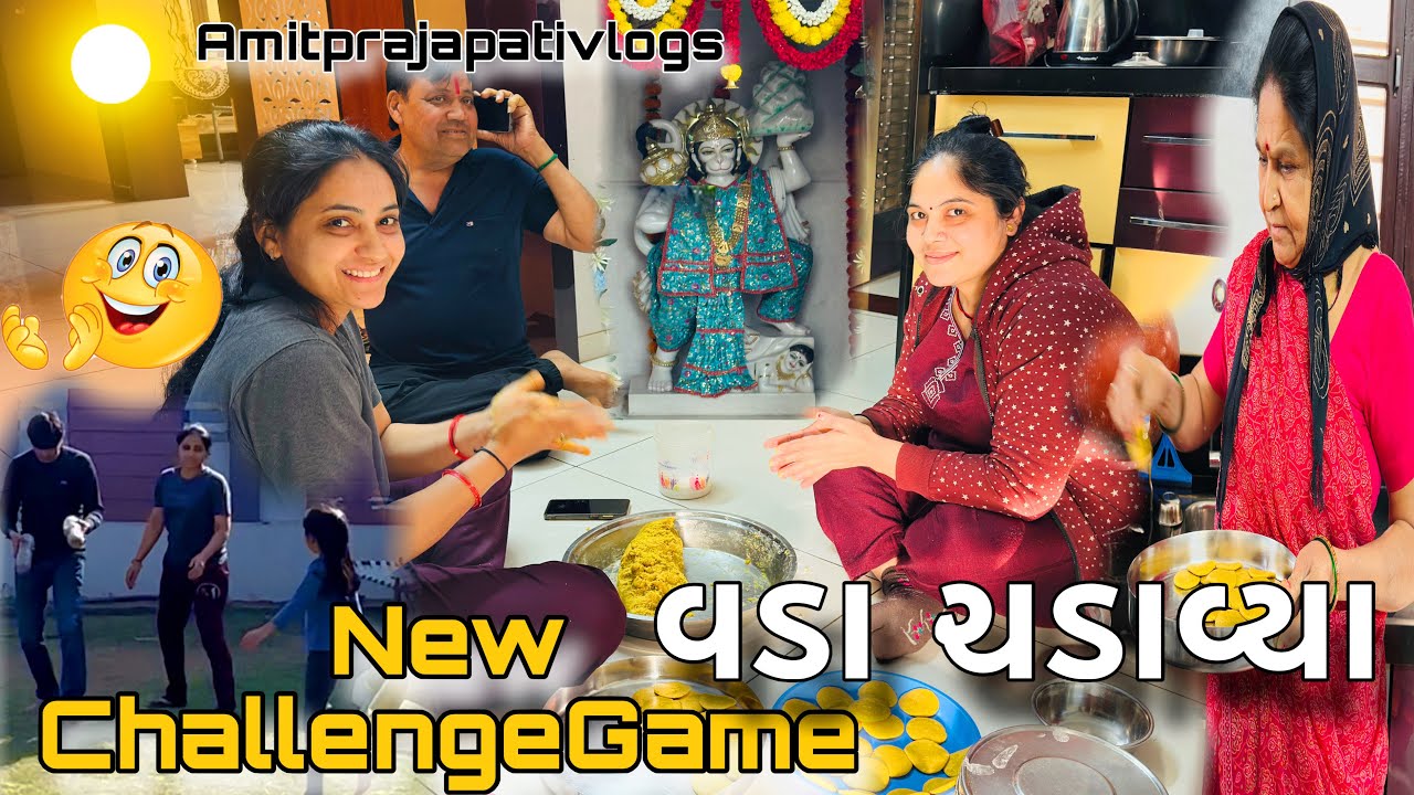 New Challenge Game😍|Jayveer na Hanumanjina Vada chdavyaa |નવી રમત રમવાની મોજ @Amitprajapativlog#vlog