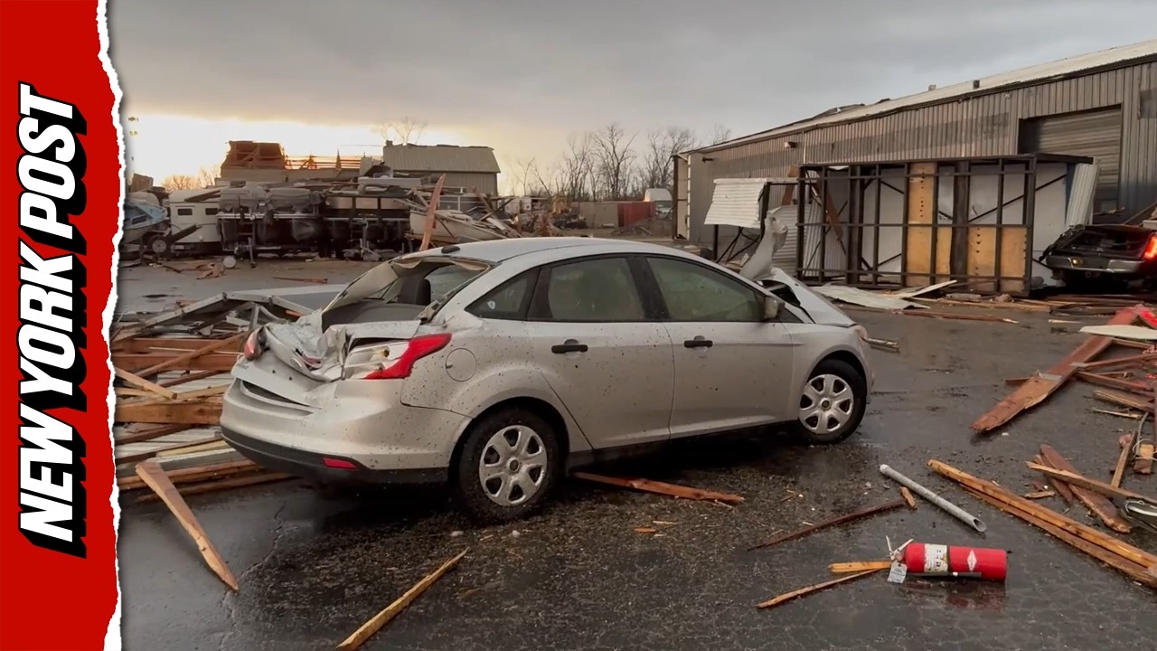 Tornado-Warned Storm DEVASTATES Kankakee County, Lake Village