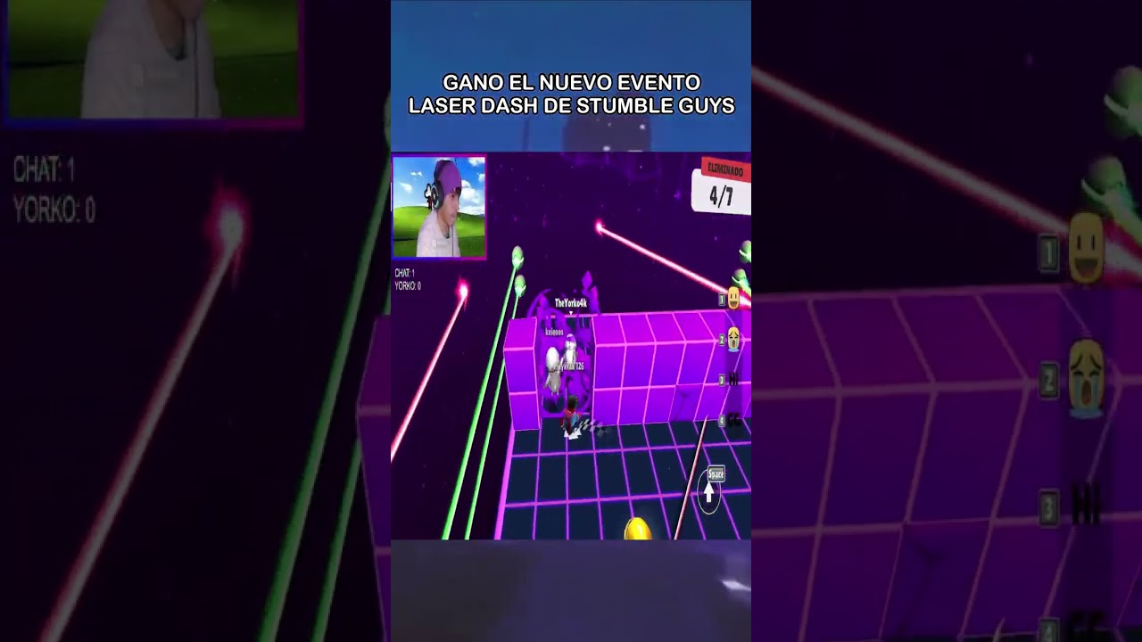 EVENTO LASER DASH EN STUMBLE GUYS CON MERCHO DE FONDO😁