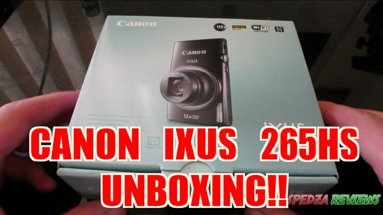 CANON IXUS 265 HS - UnBoxing