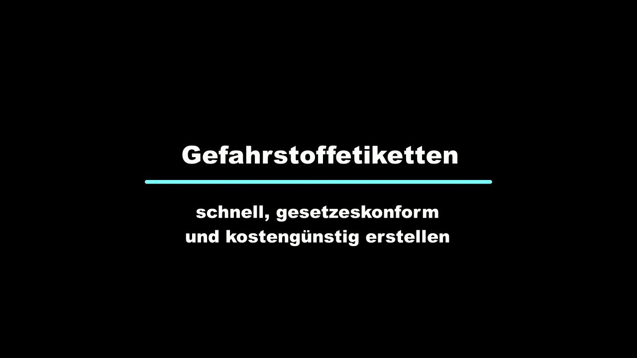 CLP Etiketten gesetzeskonform & schnell nach GHS/CLP Richtlinie (EG NR. 1272/2008) erstellen