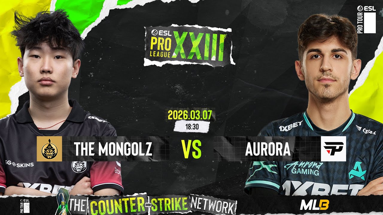 /MN/ THE MONGOLZ vs AURORA GAMING - ESL PRO LEAGUE S23 - STAGE 1 - DAY 2