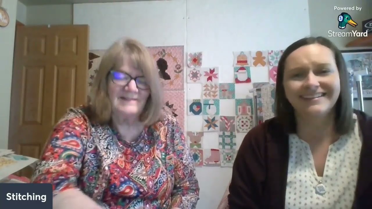 Stitching With The Sisterlies and Kim, The Stay At Home Quilter