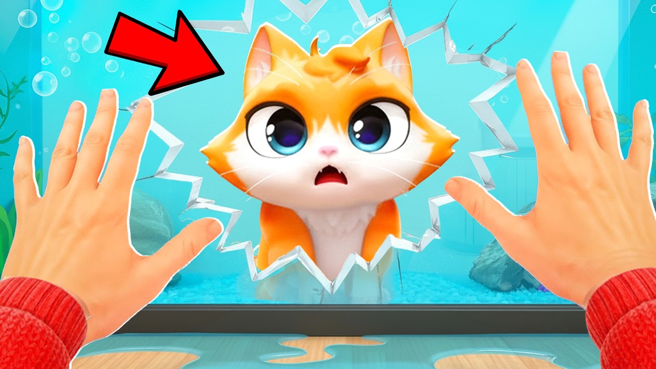 Using FISH TANK to Escape Granny - I Am Cat VR