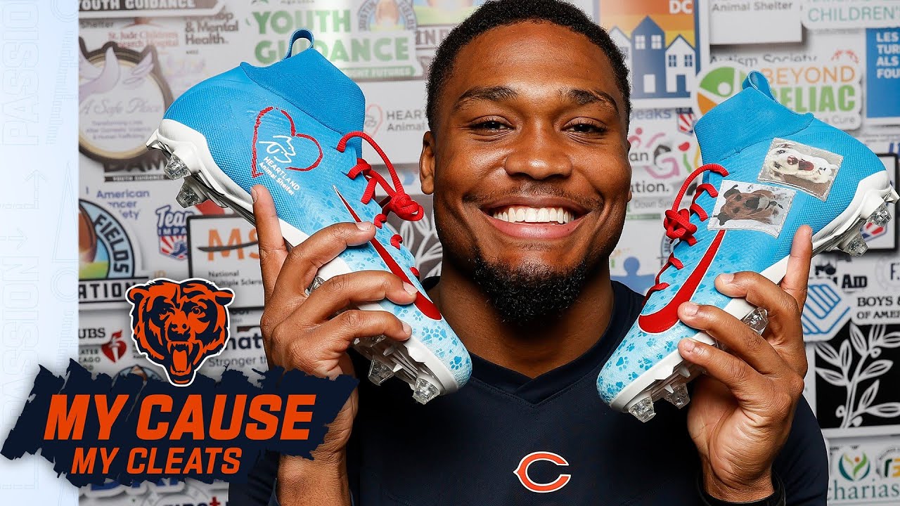 Herbert, Edwards and Stevenson show support | My Cause My Cleats 2023 | Chicago Bears