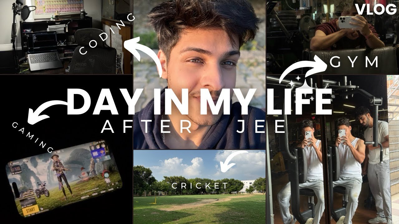 Day In My Life After Jee 👀|| Coding 💻gym 🏋️gaming🕹️
