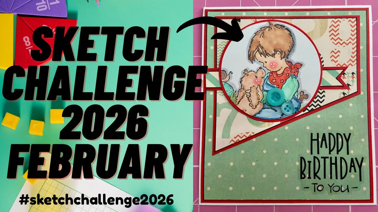 Sketch Challenge 2026 February #sketchchallenge2026 #cardmaking #sketch #viralvideo 