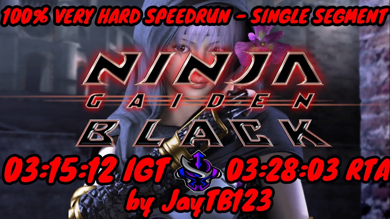 Ninja Gaiden Black - Very Hard 100% Single Segment Speedrun - 03:15:12 IGT - 03:28:03 RTA [WR]