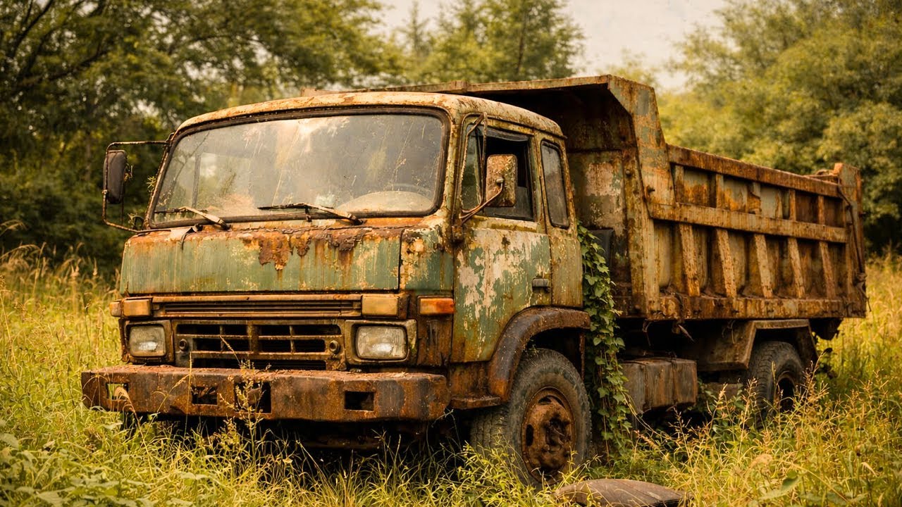 Restoring an Abandoned Dump Truck Left to Rot in the Wild