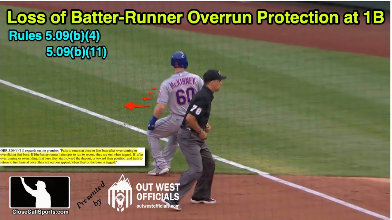 Did Billy McKinney Intend to Advance? When a Batter-Runner Loses Overrun Protection at First Base