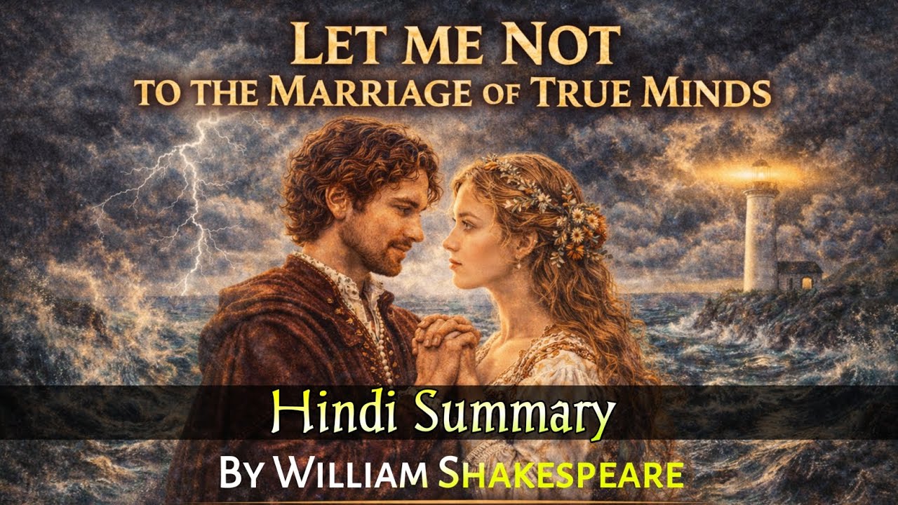 Let Me Not to the Marriage of True Minds by William Shakespeare | Hindi Summary | Literary Things