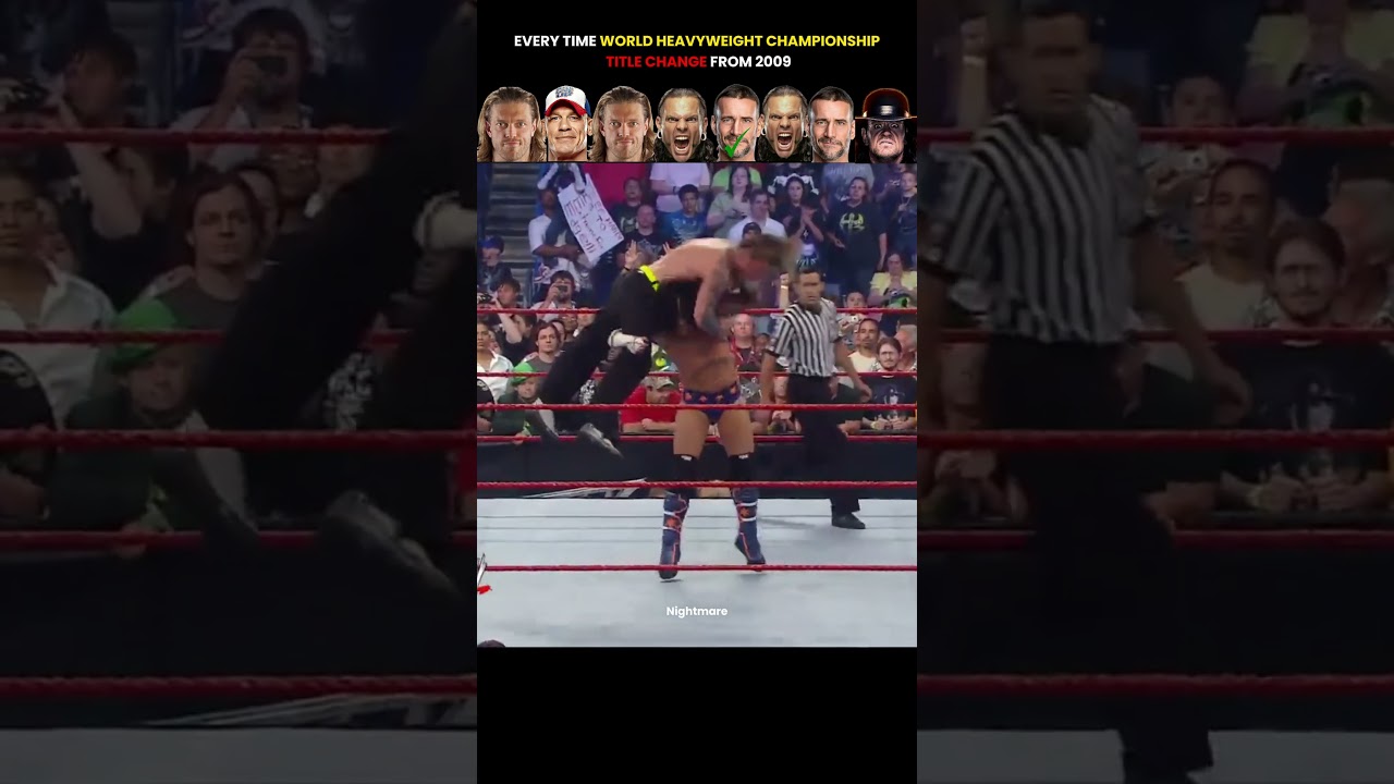Every Time world heavyweight championship Title Change From 2009