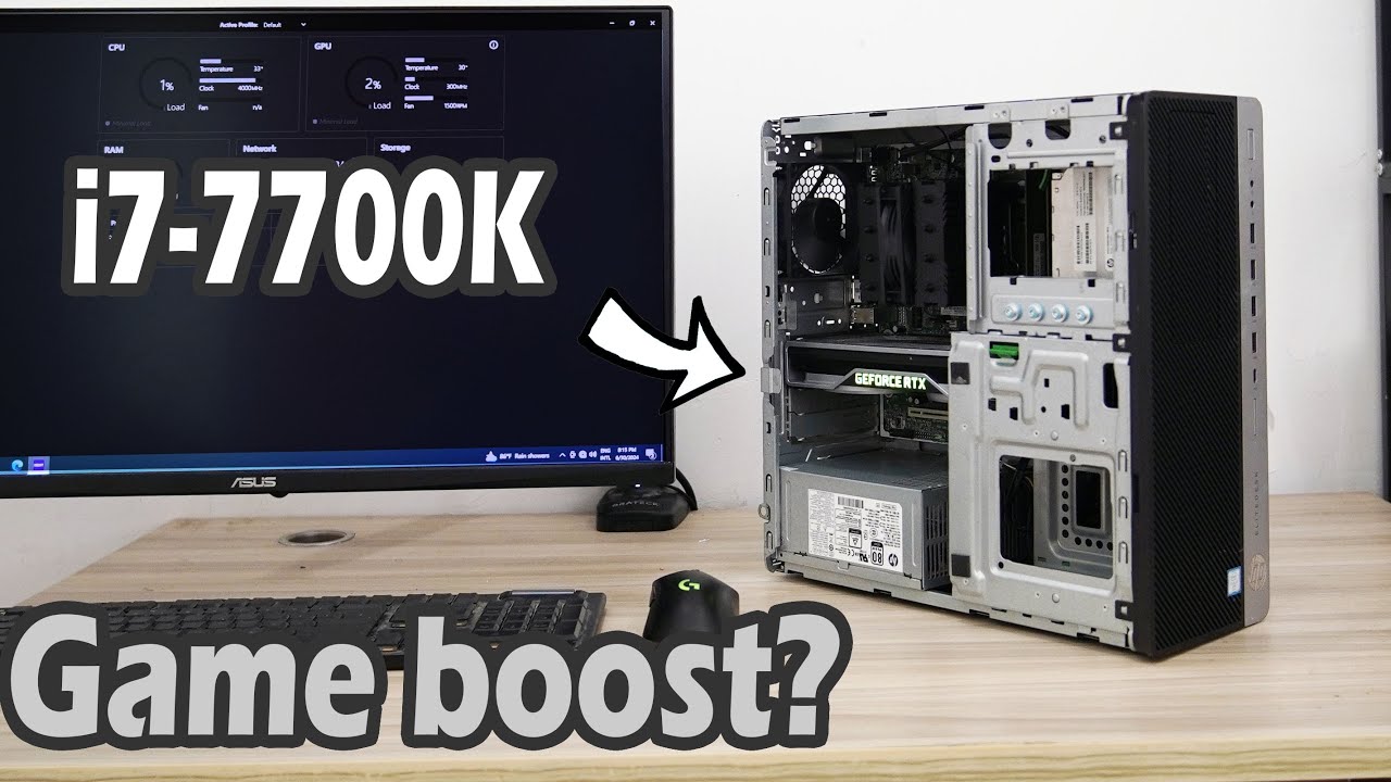 HP EliteDesk Tower: Max out CPU, i7-7700K, RTX2070 Gaming Upgrade