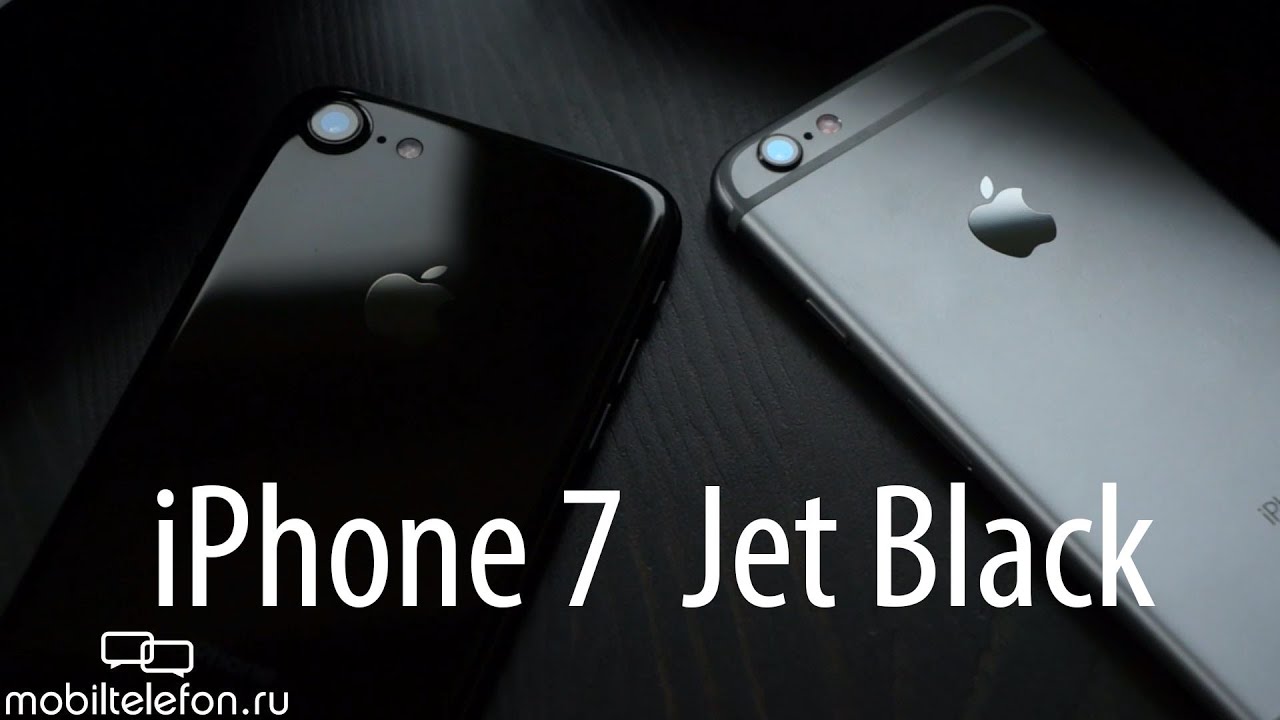 Распаковка iPhone 7 Jet Black, сравнение с iPhone 6S и проверка на шум (unboxing)
