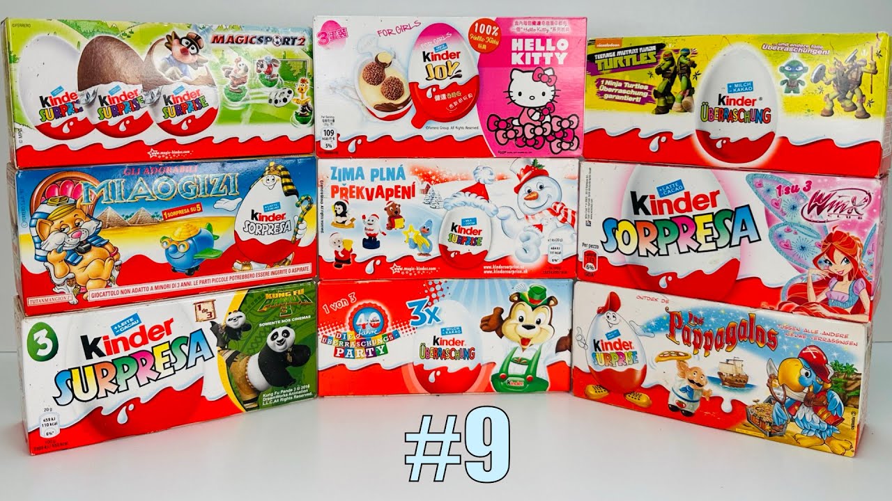 OLD Kinder Surprise Unboxing #9. Распаковка Старых Киндер Сюрпризов. Выпуск 9. Alte Ü-Ei Unboxing 9