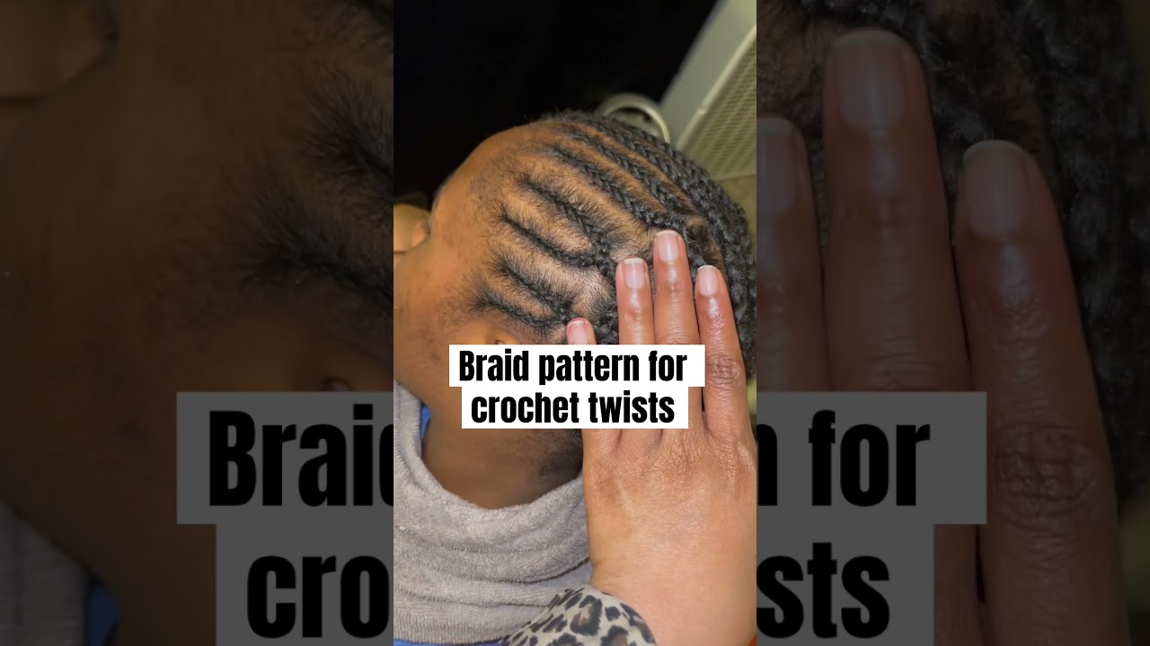Easy crochet Braid pattern #naturalhair #crochetbraids #braidsforgirls #senegalesetwists #twists