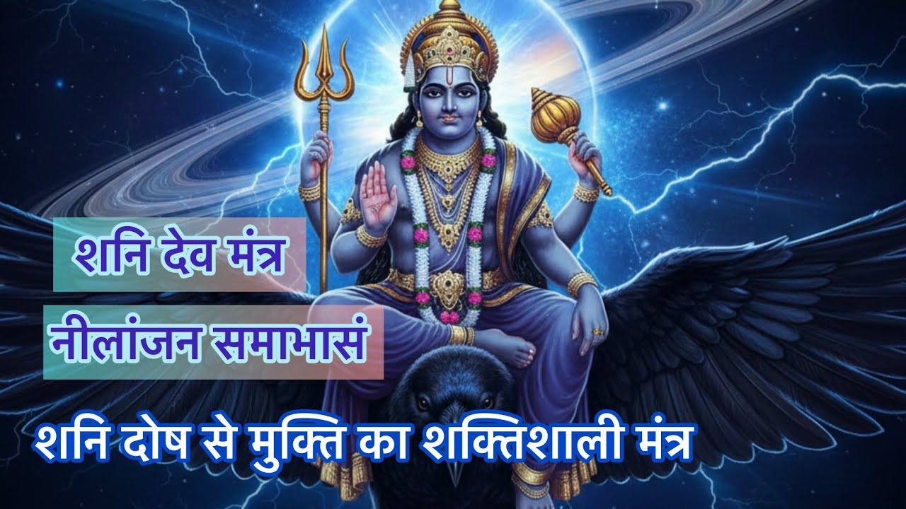 Nilanjanam Samabhasam Mantra |नीलांजन समाभासं शनि देव मंत्र | Shani Dev Mantra | शनि देव मंत्र