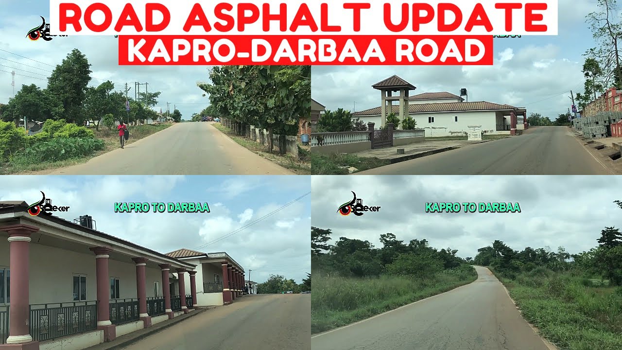 Road Asphalt Update on the KAPRO To DARBAA Road in Atwima Nwabiagya District of Ashanti Region-Ghana