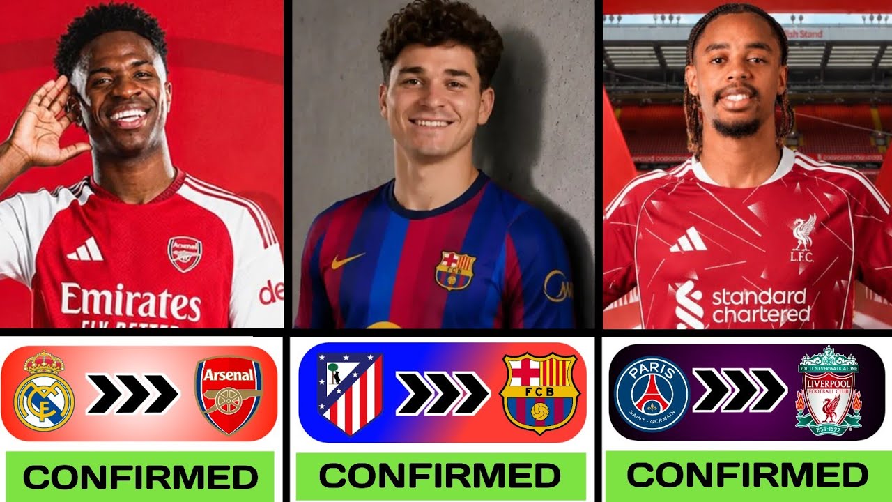 Summer Confirmed Transfer News 2026 ✅ Ft. Barcola to Liverpool, Vinicius jr to Arsenal, Alvarez..🤯🔥