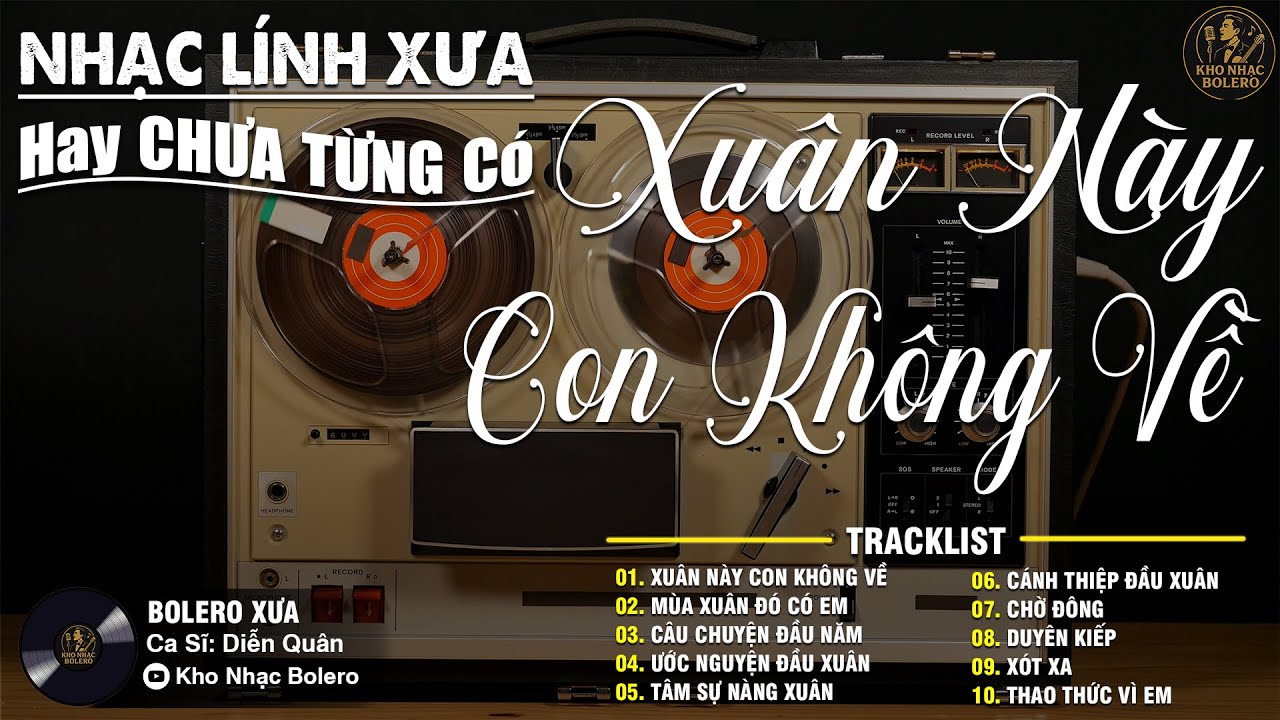 XUÂN NÀY CON KHÔNG VỀ ➤LK Nhạc Vàng Hải Ngoại Xưa Bất Hủ Nghe Là Ngủ, Nhạc Xuân DIỄN QUÂN Cực Êm Tai