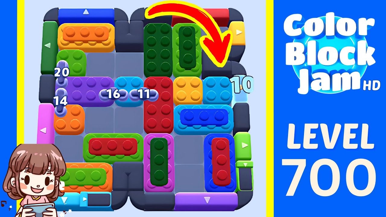 Color Block Jam Level 700 Solution Walkthrough