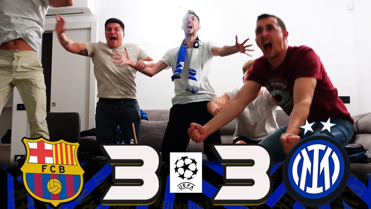 UNA PARTITA FOLLEEE! BARCELLONA 3-3 INTER | LIVE REACTION | CHAMPIONS LEAGUE 24/25 HIGHLIGHTS GOL
