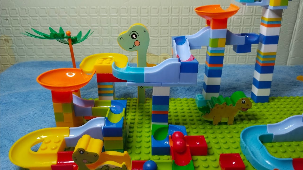 Satisfying Unboxing Build Blocks Marble Run ASMR