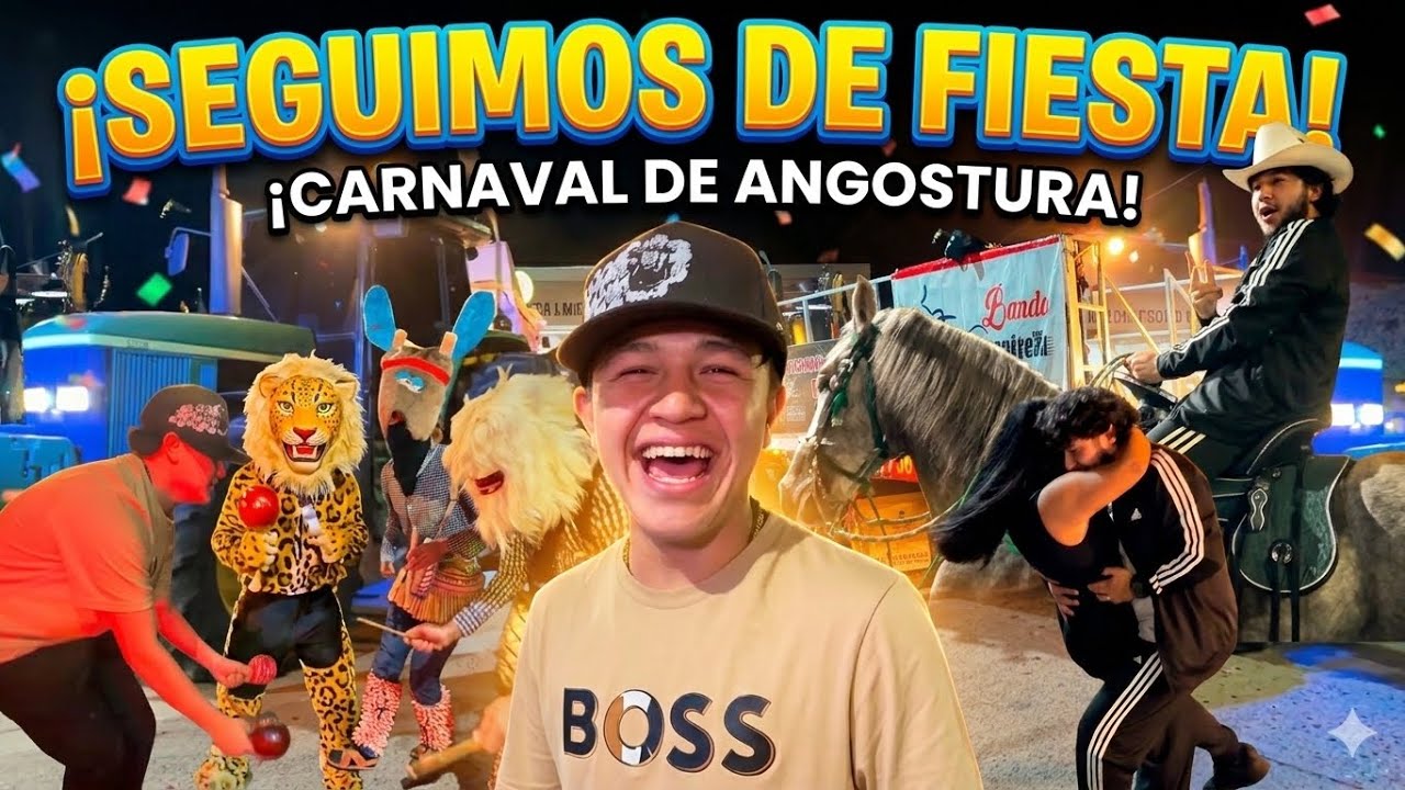 ASI DE DIVERTIDO ES EL CARNAVAL DE ANGOSTURA 2026 🕺🏻💃🏻🎭😂/ Grillo La Duda & Soñadores 