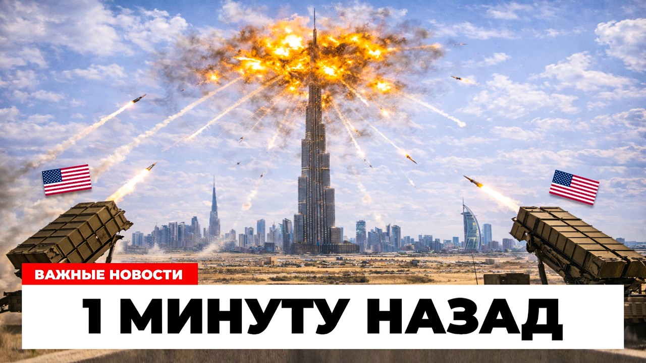 Иран ударил 240 баллистическими по базе США в Дубае!