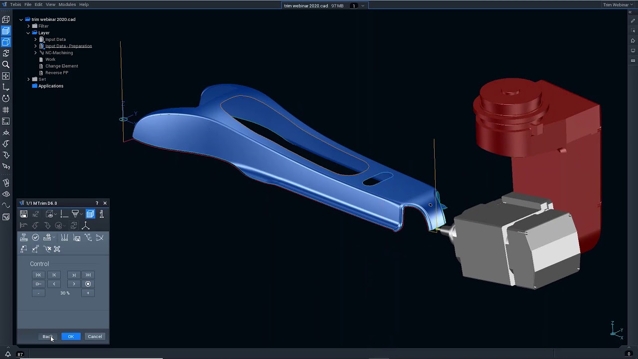 Webinar: Tebis CAD/CAM for 5-axis Mill Trimming